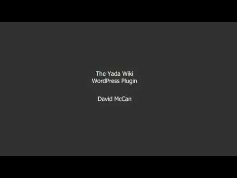 Yada Wiki Plugin for WordPress